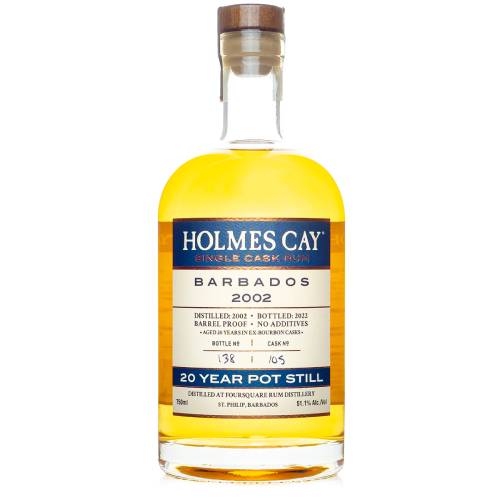 Holmes Cay Barbados 2002 - 20 Year Pot Still 2002 - 750ml